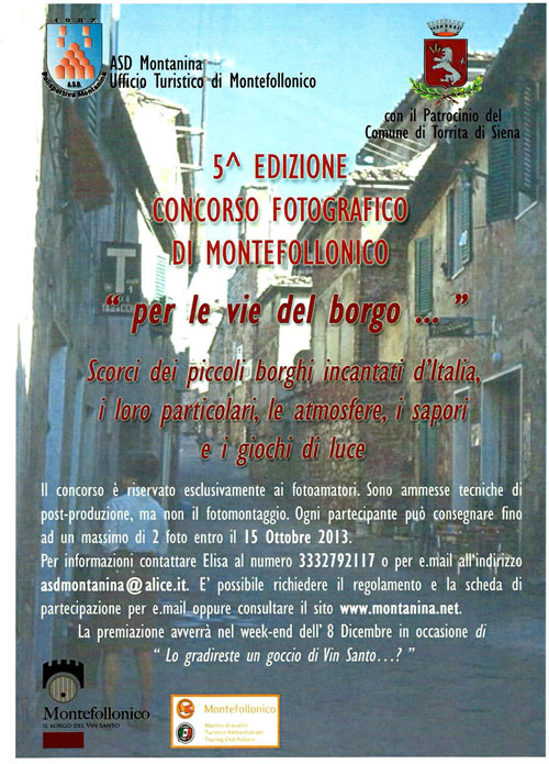5 edizione concorso fotografico di Montefollonico